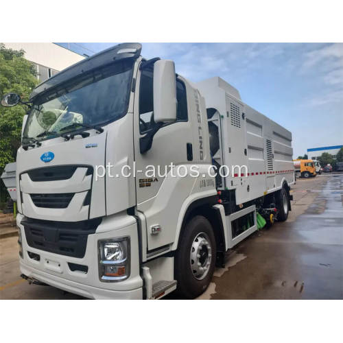 Isuzu 6 Wheelers 4x2 12cbm de alta pressão para lavar a estrada mais Caminhão de limpeza da estrada da rua